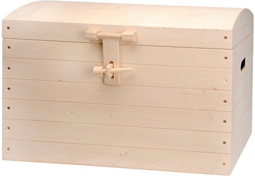 Playwood coffre de rangement jouets en bois XL blanc - grande boîte à jouets