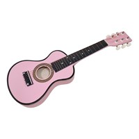 Playwood guitare rose - guitare enfant en bois instrument musical jouet-2