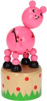 Playwood figurine à pousser en bois animal de ferme - amusant et éducatif-3