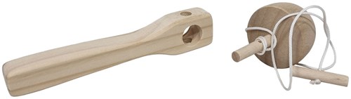 Playwood toupie en bois à tirer jouet classique - toupie en bois-3