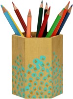 Playwood pot à crayons en bois à décorer - Kit créatif personnalise ton pot-2