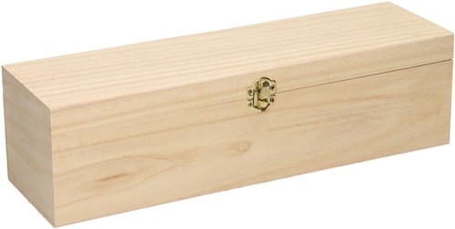 Playwood houten wijnkist knutselset - versierbare cadeau box-2