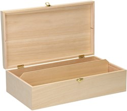 Playwood boîte à vin en bois jouet - coffret personnalisable pour 2 bouteilles
