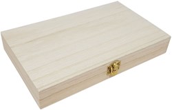 Playwood boîte en bois avec couvercle - Boîte de rangement en bois de paulownia