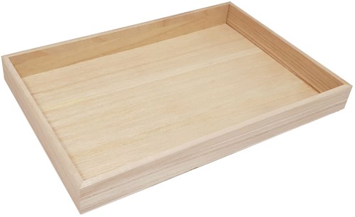 Playwood houten dienblad groot paulownia 30,6x20,5cm decoratie