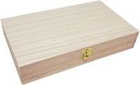 Playwood boîte à pinceaux en bois boîte de rangement Paulownia 27x16x5cm