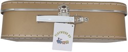 Playwood kartonnen kofferset bruin - speelgoed koffertjes 3 stuks