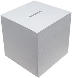 Playwood tirelire en bois - carrée blanche - cadeau personnalisable