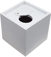 Playwood tirelire en bois - carrée blanche - cadeau personnalisable-2