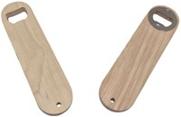 Playwood houten flesopener keukenaccessoire 17cm beige