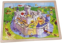 Playwood puzzle en bois château 41 pièces jouet coloré