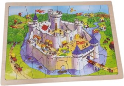 Playwood puzzle en bois château 41 pièces jouet coloré