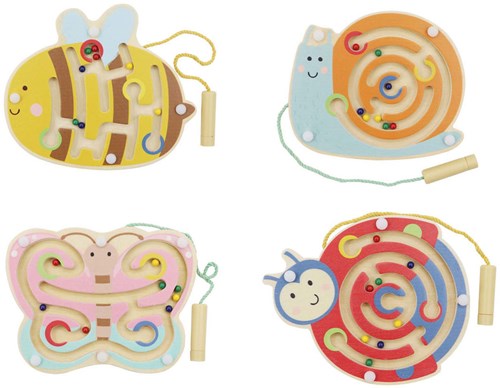 Playwood labyrinthe magnétique en bois jouet éducatif motricité