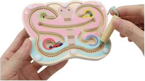 Playwood labyrinthe magnétique en bois jouet éducatif motricité-2
