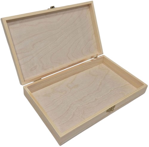 Playwood boîte à pinceaux en bois pour enfants - 27x16x6cm coffret peinture-2