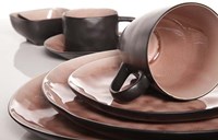 Dessertbord keramiek rond laguna old rose 20 cm roze design-3