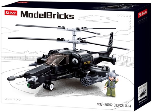 Sluban coffret hélicoptère de combat avec soldat - 333 briques