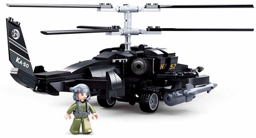 Sluban coffret hélicoptère de combat avec soldat - 333 briques-3