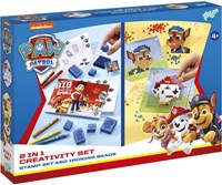 Bambolino Toys Pat' Patrouille kit créatif 2-en-1 perles à repasser et tampons jouet créatif