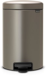 Brabantia pedaalemmer Newicon 12L platinum prullenbak keuken
