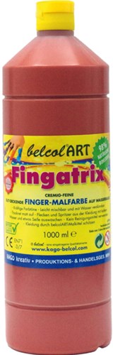 Eduplay peinture au doigt 1000ml marron peinture enfant jeu créatif