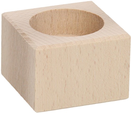Playwood bougeoir en bois porte-bougie chauffe-plat hêtre carré décoration-2