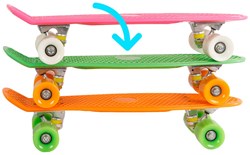 Skateboard Pennyboard Abec 7 oranje kunststof retro board
