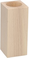 Playwood bougeoir en bois de hêtre décoratif carré 13cm