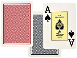 Fournier cartes à jouer poker plastique Jumbo Index set