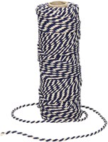Quantore corde coton bleu-blanc 45 mètres 50 grammes ficelle-3
