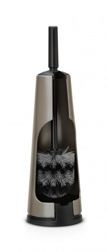 Brabantia toiletborstel ReNew platinum met houder - modern design