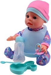 Baby Rose Baby Rose drink- en plaspop 30 cm. 27712