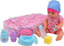 Baby Rose Baby Rose drink en plaspop 35 cm. 27714