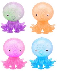 Johntoy balle anti-stress pieuvre jouet ventouses sensoriel fidget