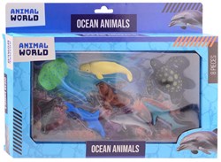 Johntoy zeedieren speelset - Animal World - 8-delig speelgoed
