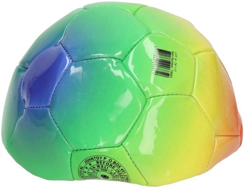 Johntoy voetbal regenboog kunstleder - kleurrijk speelgoed voor buiten-3