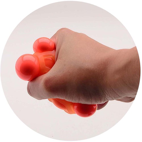Johntoy balles anti-stress phosphorescentes - set de balles hexagonales-3
