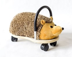 Wheelybug loopauto Egel klein - Bruin - Loopwagen voor peuters