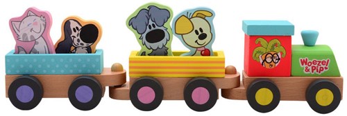 Jouéco Woezel & Pip  Treinset met figuurtjes-2