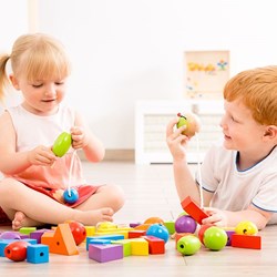 Beleduc jeu de construction XXL en bois Rondo Vario jouet éducatif