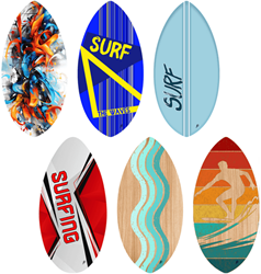 Twisk skimboard bois 90 cm jouet - plaisir coloré à la plage