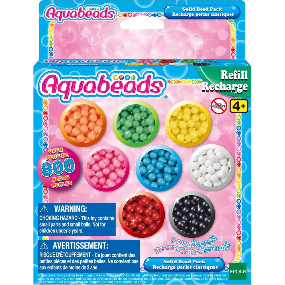 Aquabeads knutsel navulling kralenpakket - 800 stuks multi kleur