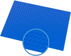 Hubelino bouwplaat blauw - 560 noppen - creatieve basisplaat