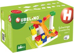 Hubelino knikkerbaan accessoires swing 46-delig uitbreidingsset