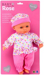 Baby Rose Baby roos pop +/- 30 cm. 27443