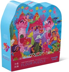 Crocodile Creek puzzle au sol palais de sirène 36 pièces carton