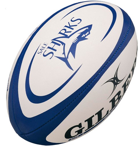 Gilbert ballon de rugby réplique Sale Sharks taille 4 ballon d'entraînement