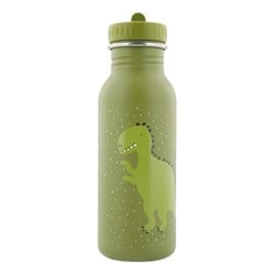 Trixie drinkfles RVS waterfles voor kinderen 500ml Mr. Dino lekvrij groen
