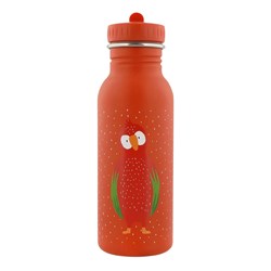 Trixie drinkfles kind 500ml - Mr. Parrot - RVS waterfles - papegaai print