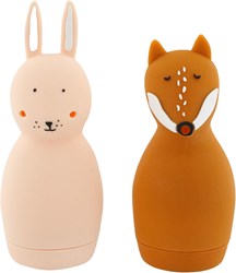 Trixie badspeelgoed siliconen sproeiende dieren Mrs. Rabbit & Mr. Fox